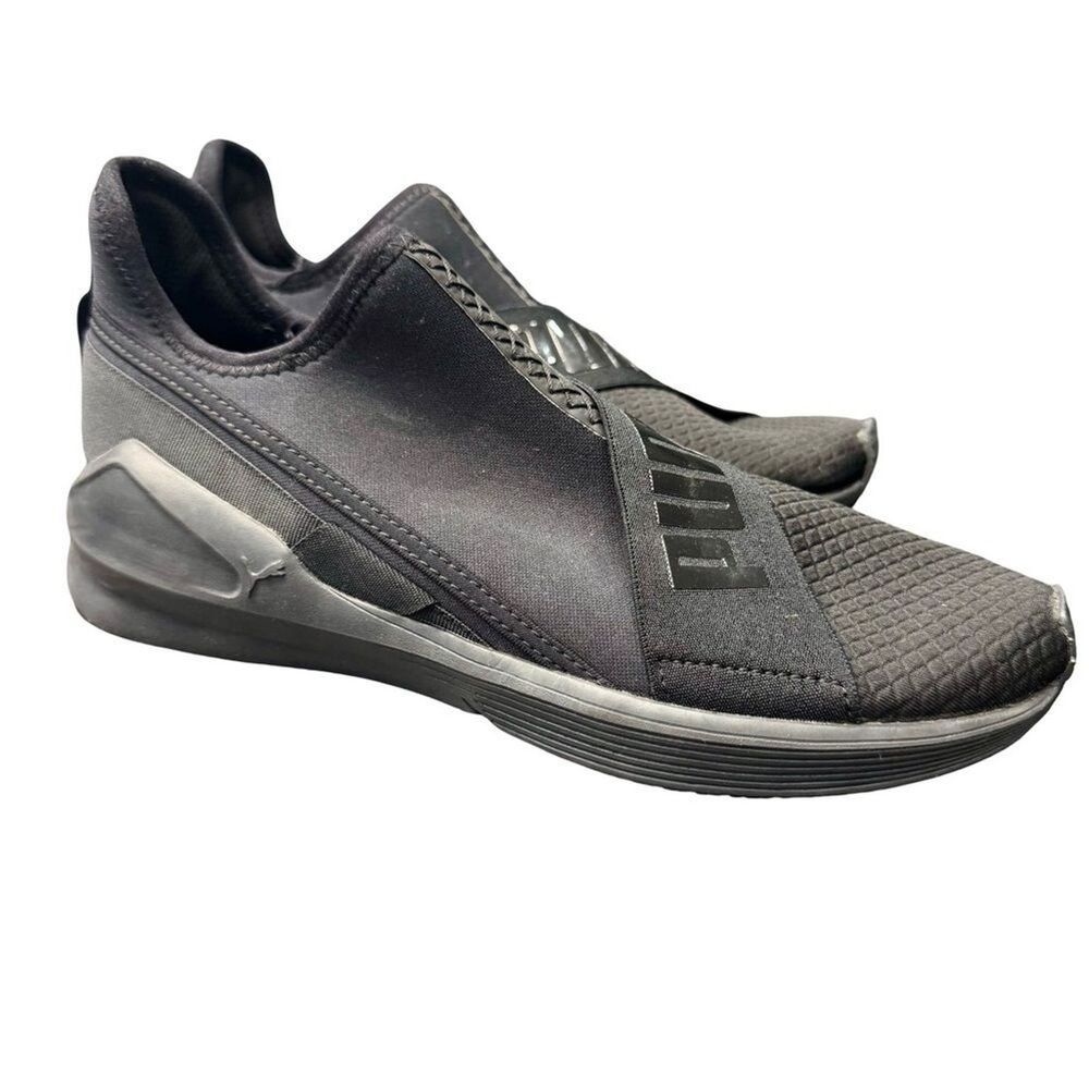 Puma Womens Black Slip-On Sneakers Size 8 Athletic Casual Shoes No Box